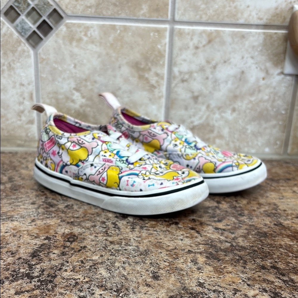 Vans Kids Uni-Corgi Slip On Skate Sneakers Size 7